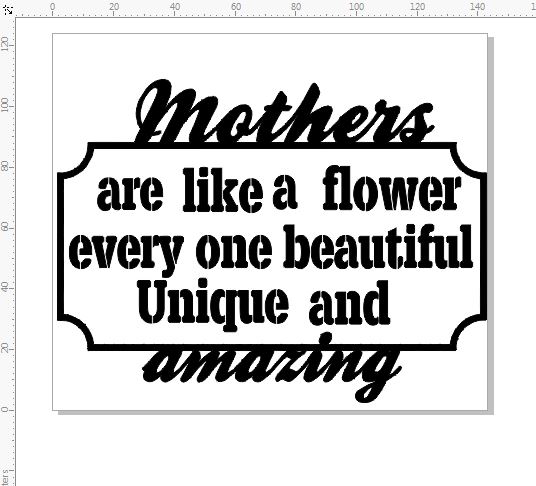 mothers are like flowers 150 x 150 mm